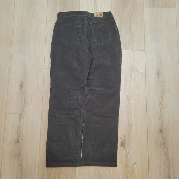 VTG 80s Lee High Rise Curvy Mom Corduroy Jeans 32" Waist Talon Zip USA - Picture 6 of 11